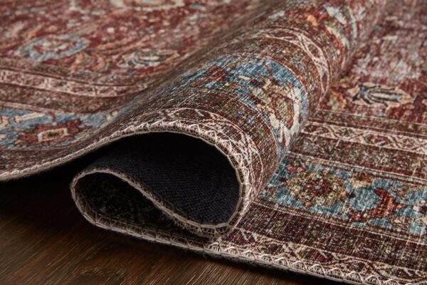 Layla Brick/Blue Rug