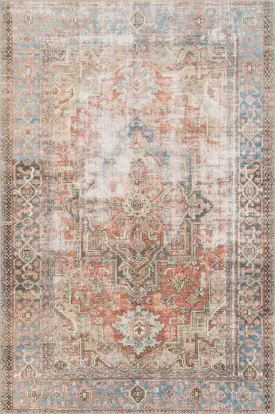 Loren Terracotta/Sky Rug