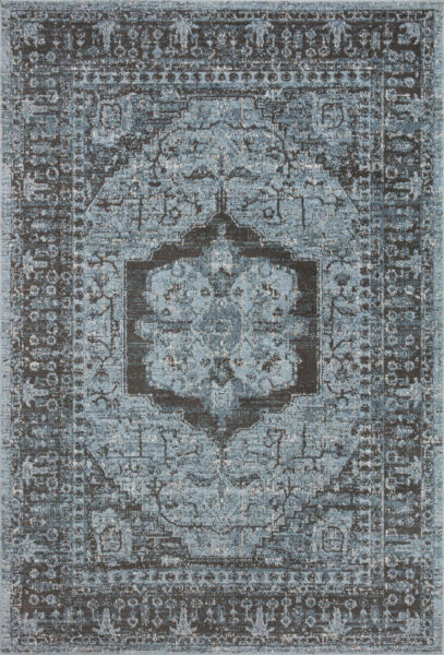 Odette Sky/Charcoal 1'6" Sample Rug