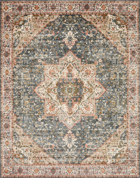 Saban Blue/Multi Rug