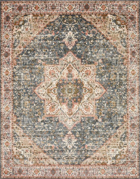 Saban Blue/Multi 1'6" Sample Rug