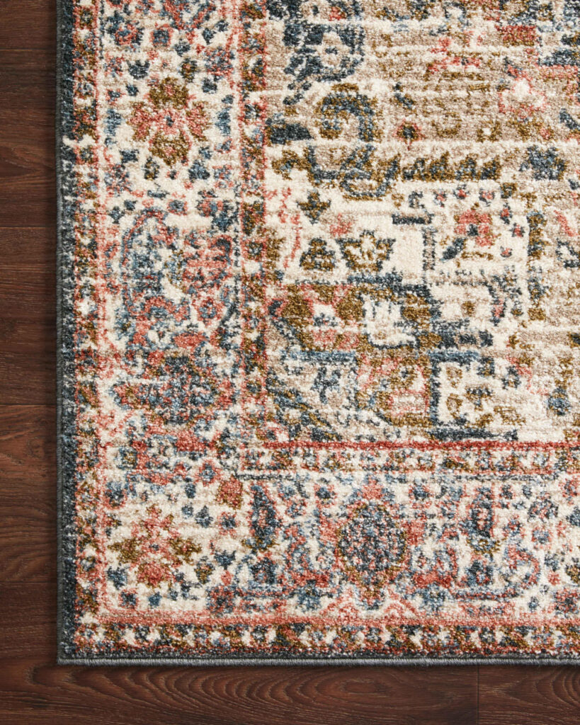 Saban Blue and Multi 5 ft 3x7 ft 6 in Area Rug by Loloi Rugs