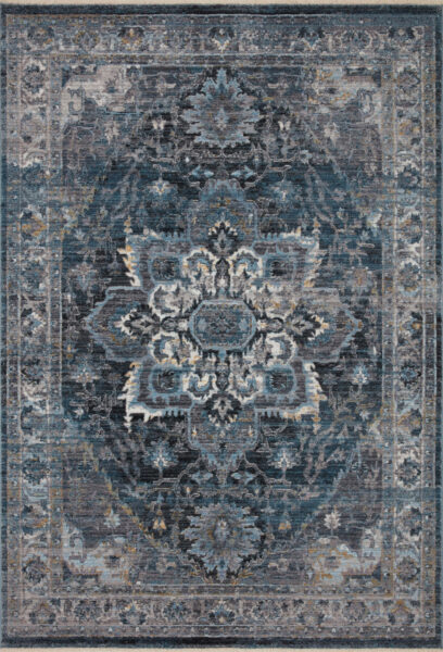Samra Denim/Grey 1'6" Sample Rug