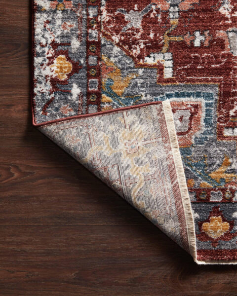 Samra Brick/Grey Rug 