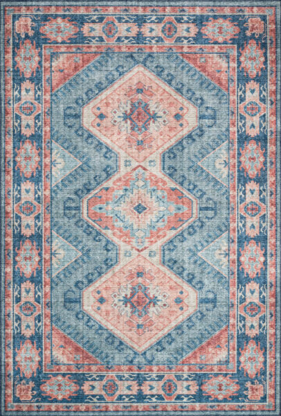 Skye Turquoise/Terracotta Rug  - 7'6"x9'6"
