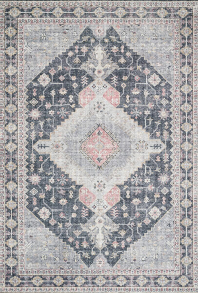 Skye Charcoal/Multi 1'6" Sample Rug