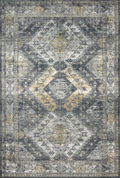 Skye Graphite/Silver 1'6" Sample Rug