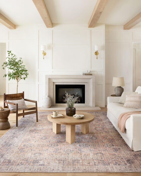 Skye Blush/Grey Rug 