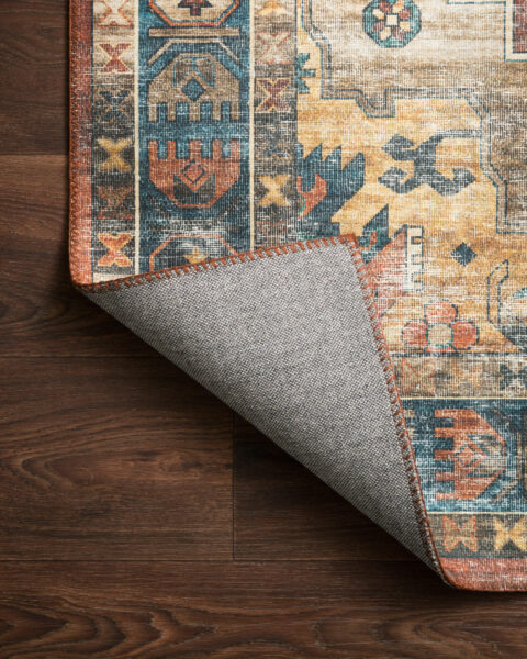 Skye Rust/Blue Rug 
