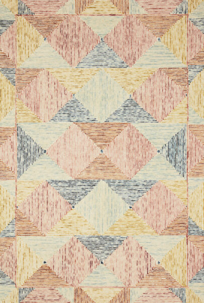 Spectrum Ivory/Multi 1'6" Sample Rug