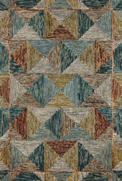 Spectrum Lagoon/Spice 1'6" Sample Rug