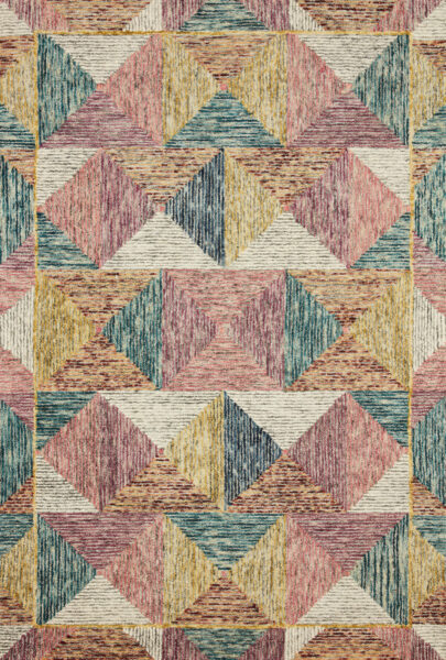 Spectrum Silver/Fiesta 1'6" Sample Rug