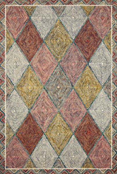 Spectrum Turquoise/Fiesta 1'6" Sample Rug