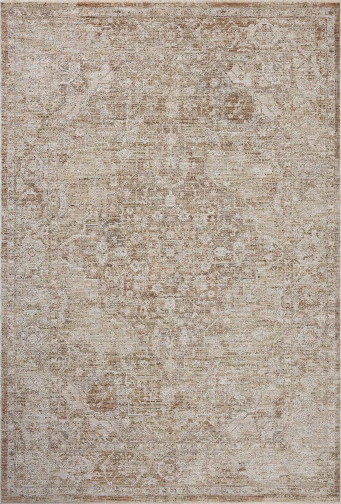 Clay Patterned Rug Tabitha Natural and Clay 2 ft x3 ft 4 Accent Rug, Loloi Rugs