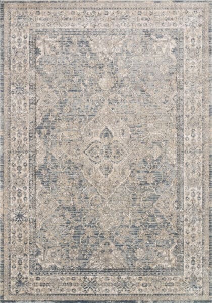 Teagan Sky/Natural 1'6" Sample Rug