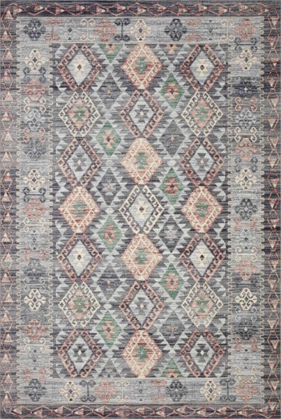 Zion Grey/Multi 1'6" Sample Rug