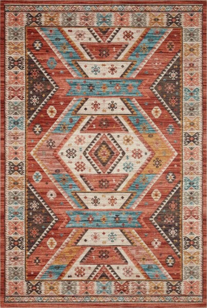 Zion Red/Multi 1'6" Sample Rug