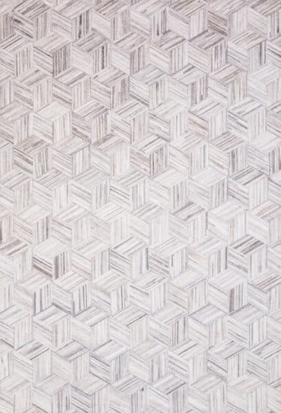 Maddox Light Grey/Ivory 1'6" Sample Rug
