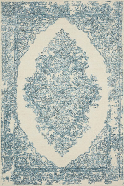 Annie White/Blue Rug 