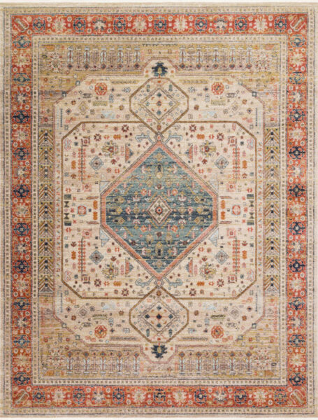 Graham Persimmon/Antique Ivory 1'6" Sample Rug