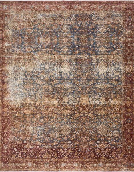 Kennedy Denim/Brick Rug
