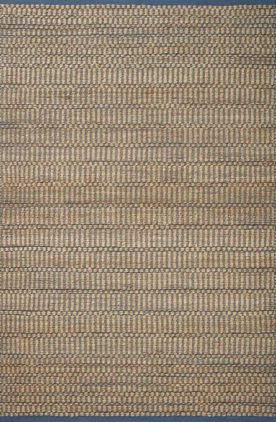 Colton Natural/Navy 1'6" Sample Rug