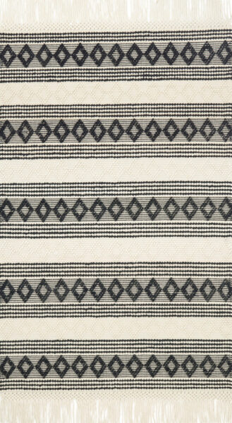 Holloway Ivory/Black Rug