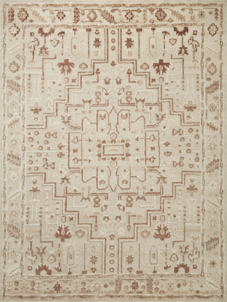 Ingrid Ivory/Earth 1'6" Sample Rug