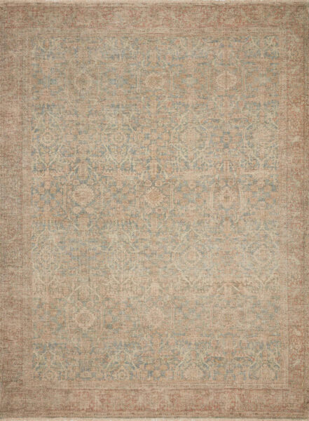 Priya Denim/Rust 1'6" Sample Rug