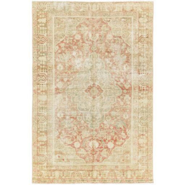 Antique One of a Kind 4’3″x6’2″ Handmade Rug