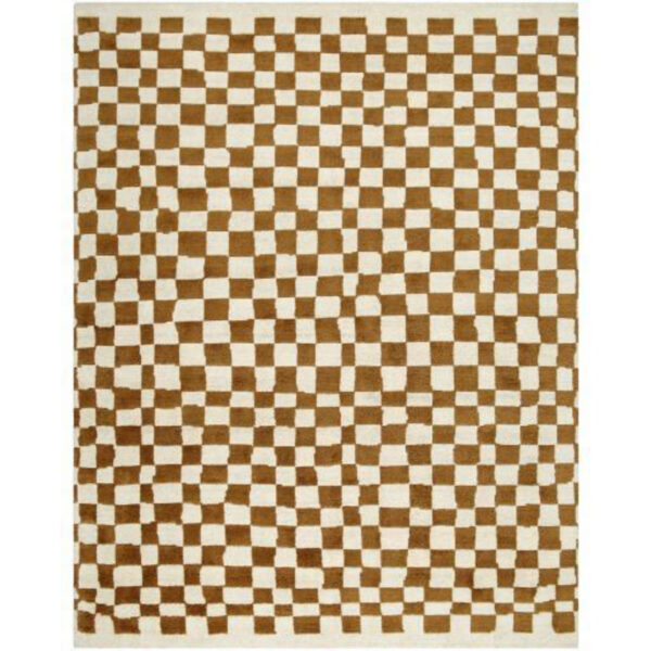 Damier 2’x3′ Handmade Rug
