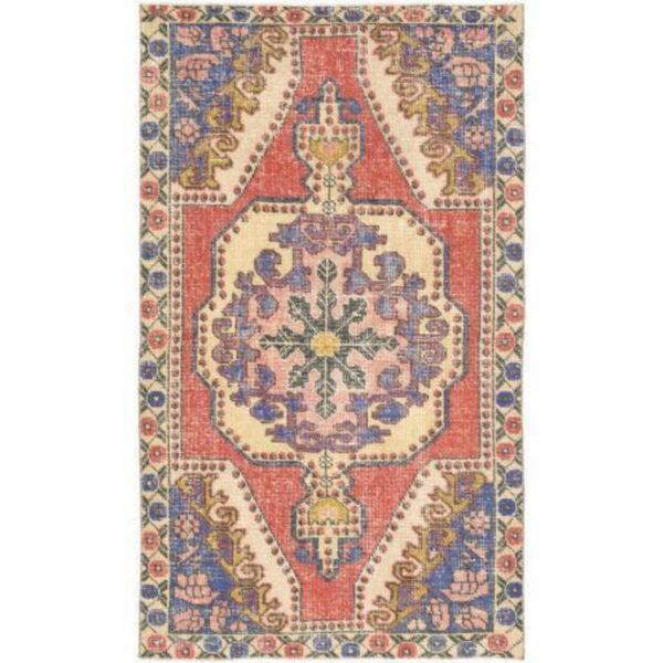 Antique One of a Kind 4’x6’9″ Handmade Rug