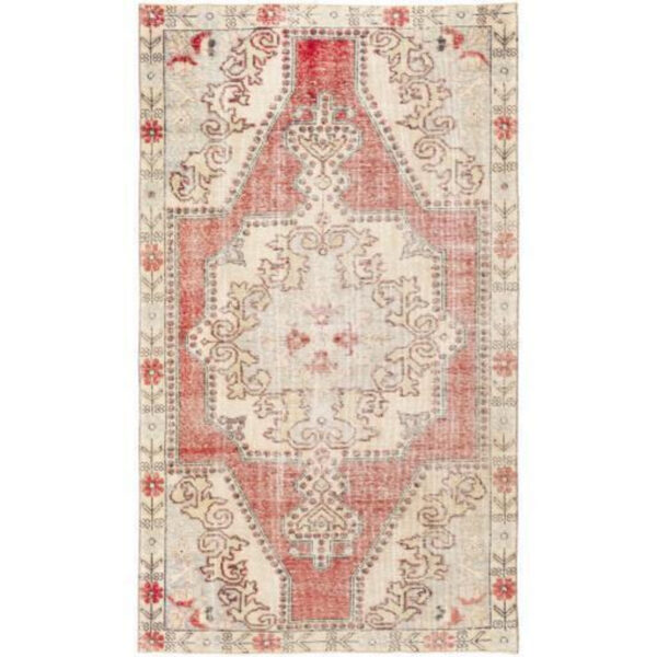 Antique One of a Kind 4’3″x7’4″ Handmade Rug