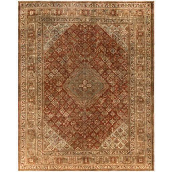 Antique One of a Kind 10’7″x13’1″ Handmade Rug