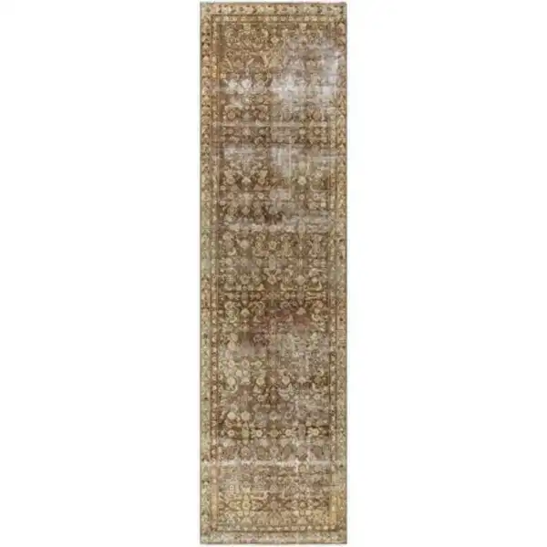 Antique One of a Kind 3’4″x12’4″ Handmade Runner