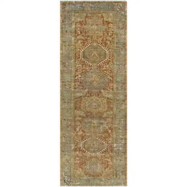 Antique One of a Kind 4’4″x12’3″ Handmade Runner