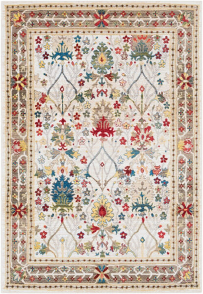 Crafty 2’7″x4’11” Machine Woven Rug