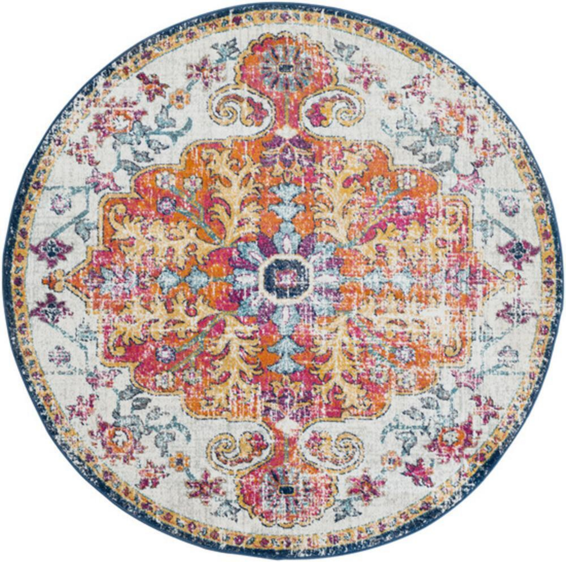 Harput 5’3″x5’3″ Machine Woven Rug