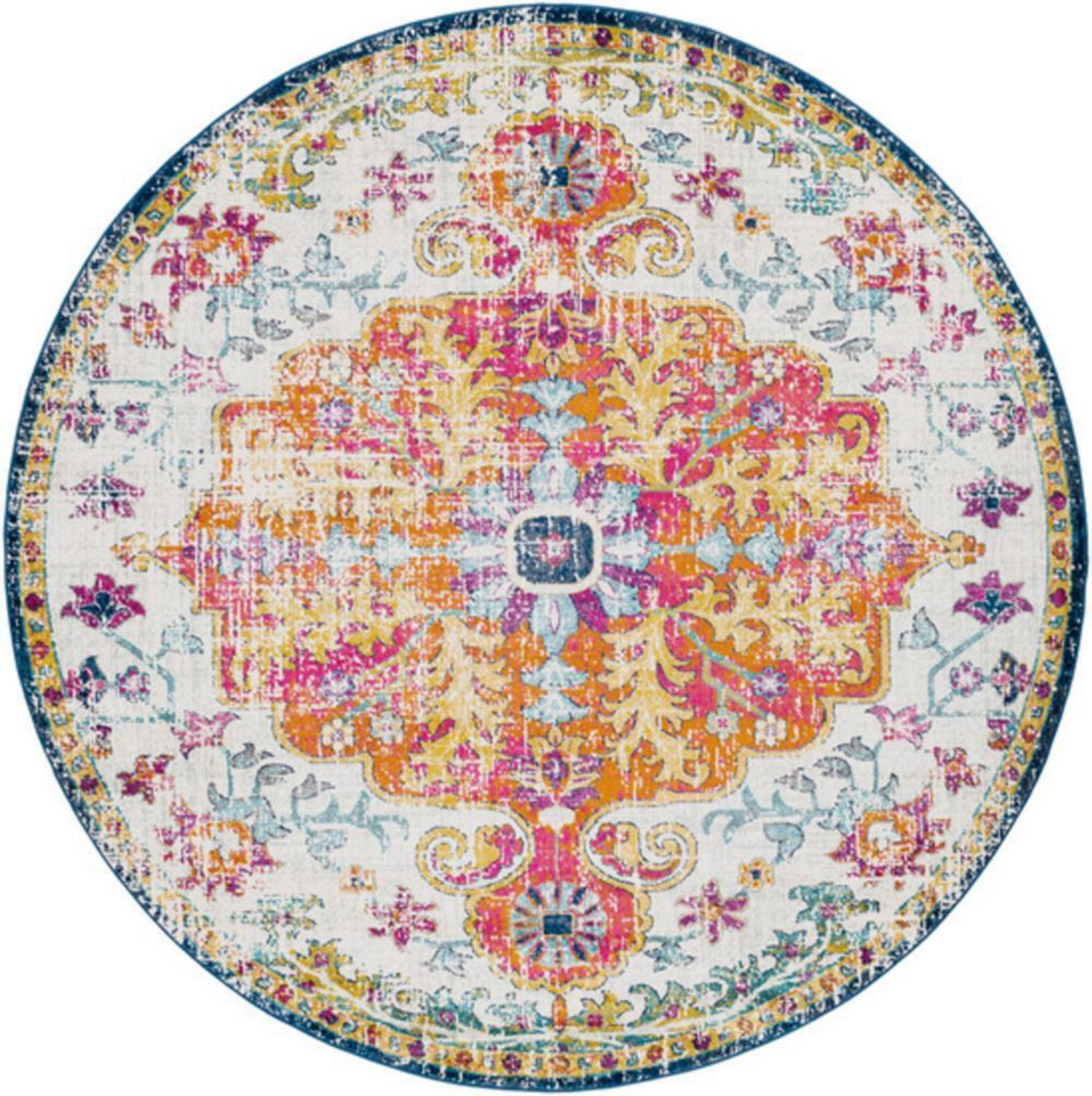 Harput 7’10″x7’10” Machine Woven Rug