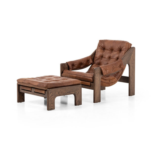 Halston Chair with Ottoman