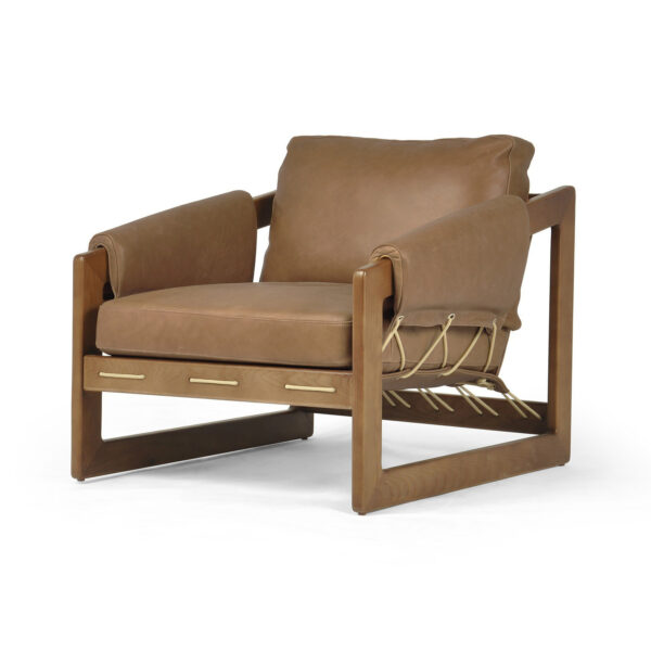 Dustin Chair - Palermo Cognac, Umber Ash, Tan