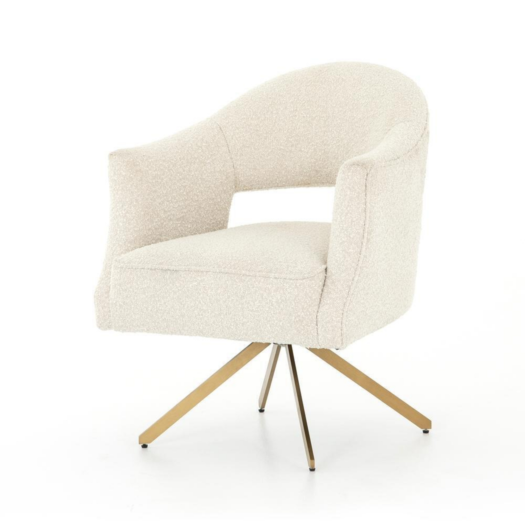 Adara Desk Chair - Knoll Natural, Polished Brass
