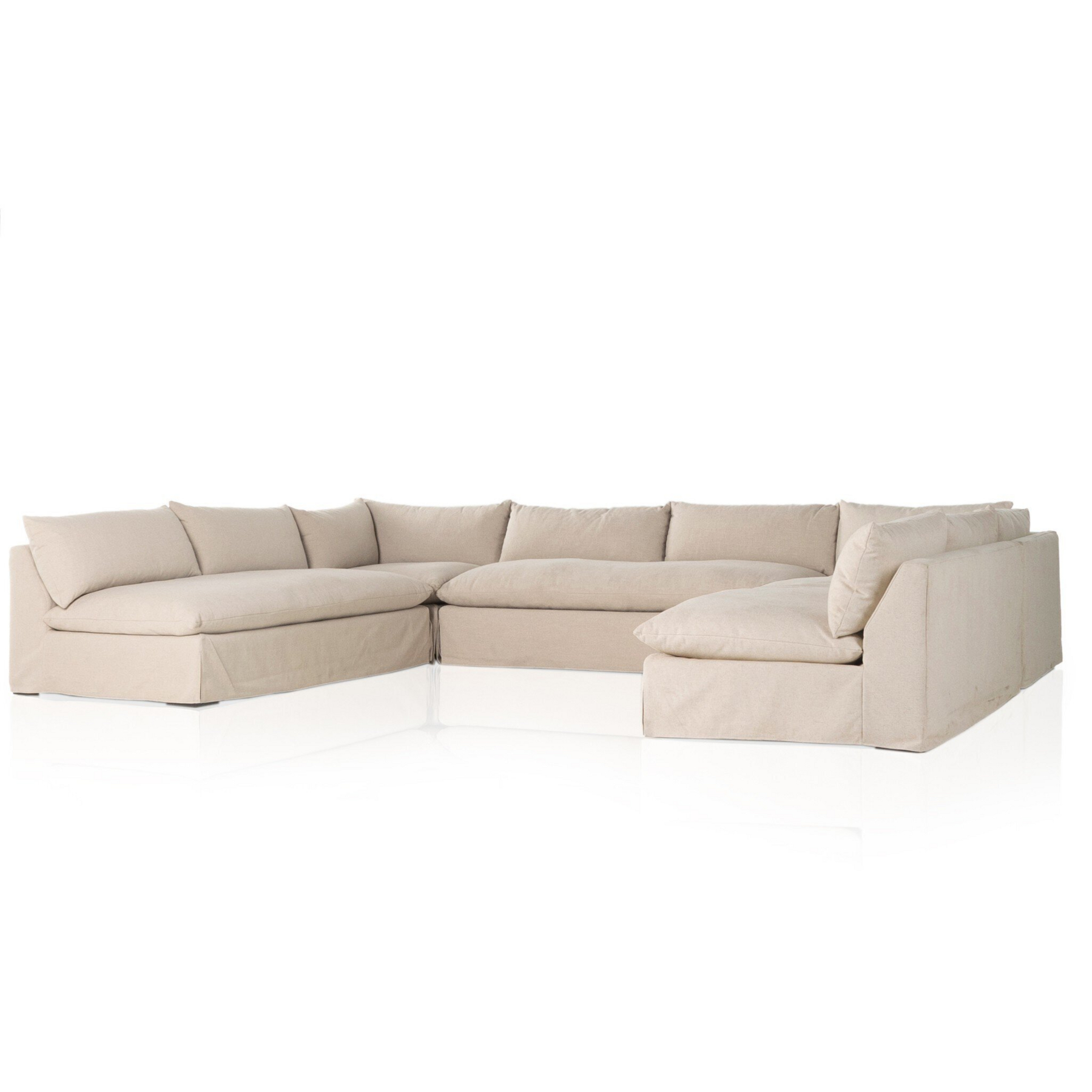 Grant Slipcover 5 Piece Sectional