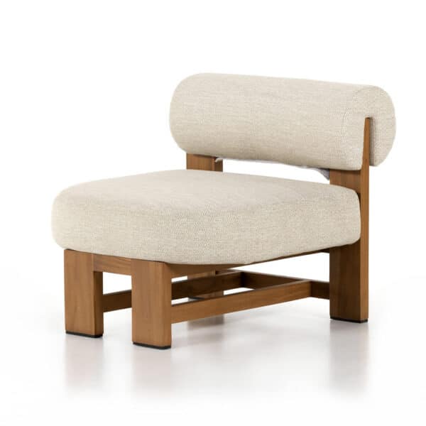 Malta Outdoor Chair - Faye Sand, Natural Teak
