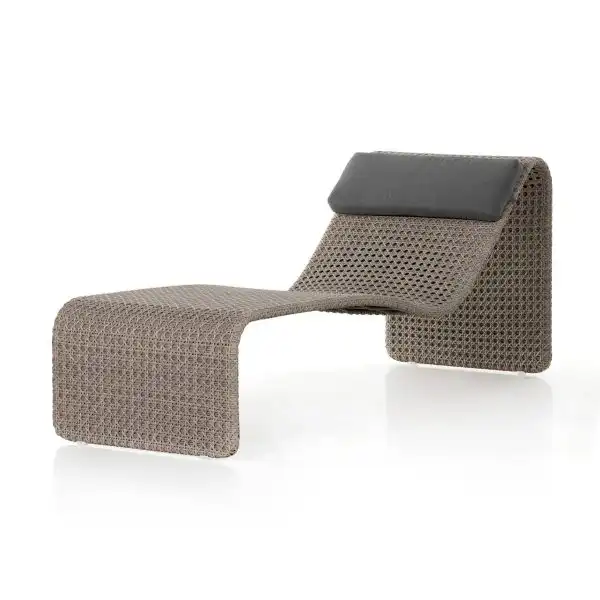 Paige Outdoor Woven Chaise Lounge