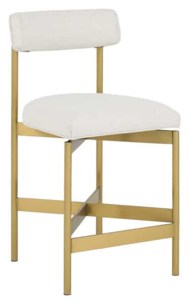 Coley Dining Stool - Brushed Brass