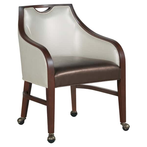 Anthony Dining Chair - With Four Casters, Upholstered