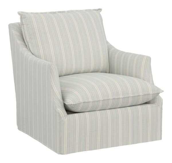 Baldwin Slipcovered Chair - Swivel