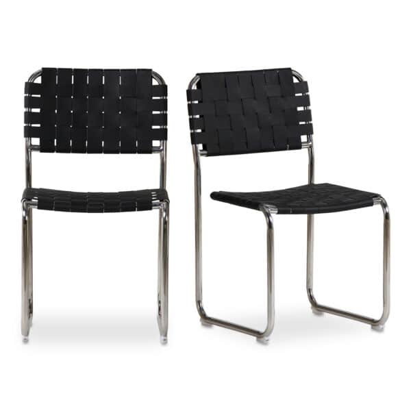 Moma Stainless Steel Dining Chairs, Set of 2