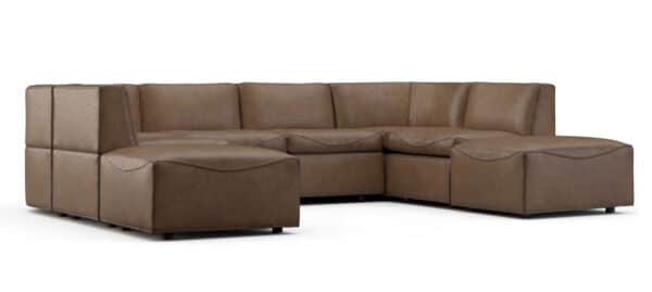 Rubicon Leather Ottoman
